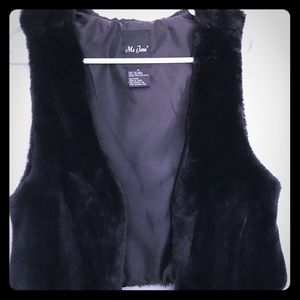 Faux fur vest